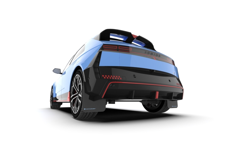 Hyundai Ioniq 5 N Mud Flap - Front + Rear - Rally Armor - UR Series - Black/Red - `25-`27